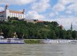Bratislava castle overlooking the Danube.