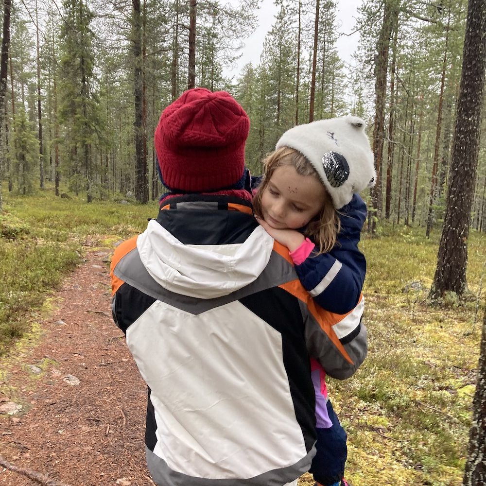 Finnish Lapland Itinerary with Kids - hiking Vikakongas