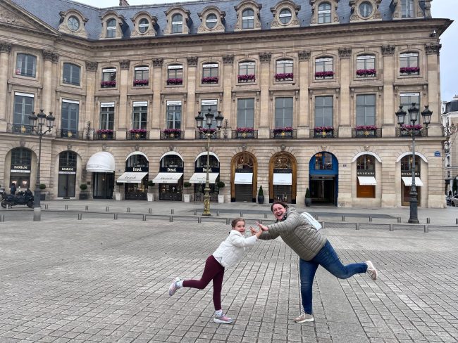 family trip to Paris - Place Vendome