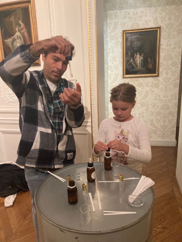 family trip to Paris - Fragonard perfume making workshop